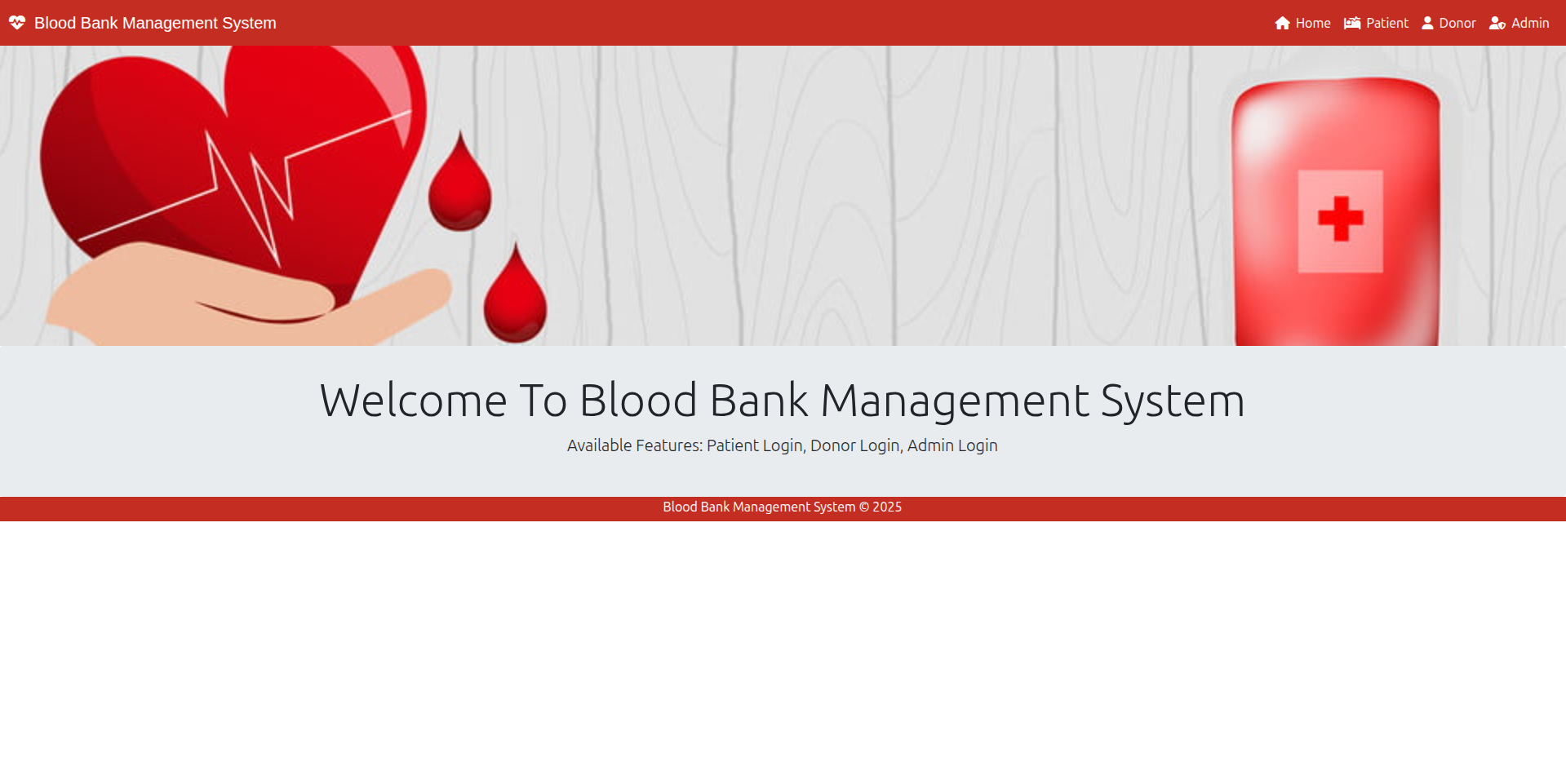 Blood Bank Management System